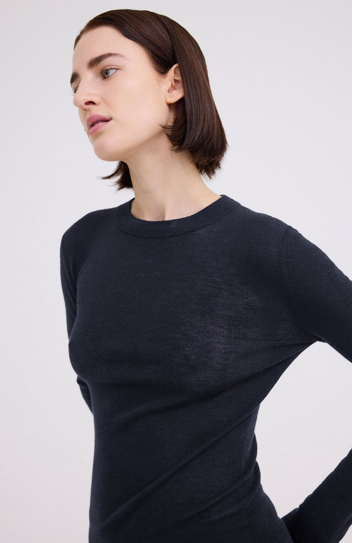 Jac + Jack Darkest Navy Clue Sweater