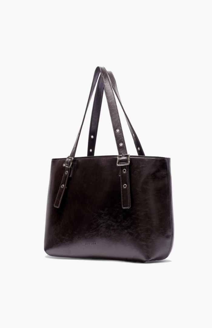 Brie Leon Burnt Coffee Everyday East-West Bag
