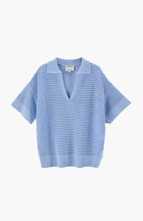 Aleger Surf N.2305 Open Stitch Polo Top