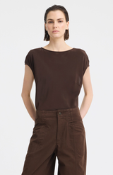 Morrison Espresso Aurora Silk Top
