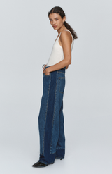 Marle Washed Indigo Border Jean