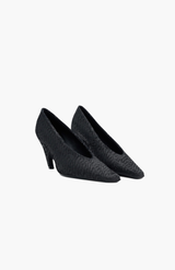 Camilla And Marc Black Wave Textured Pump