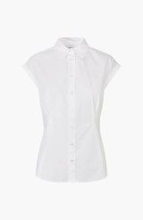 Samsøe Samsøe White Satolina S/S Shirt