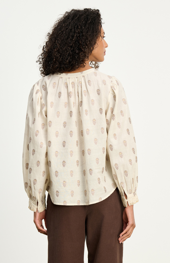 Velvet Cream Ana Blouse