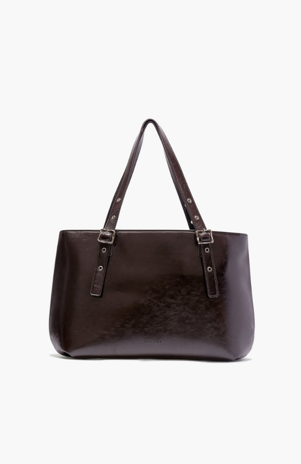 Brie Leon Burnt Coffee Everyday East-West Bag