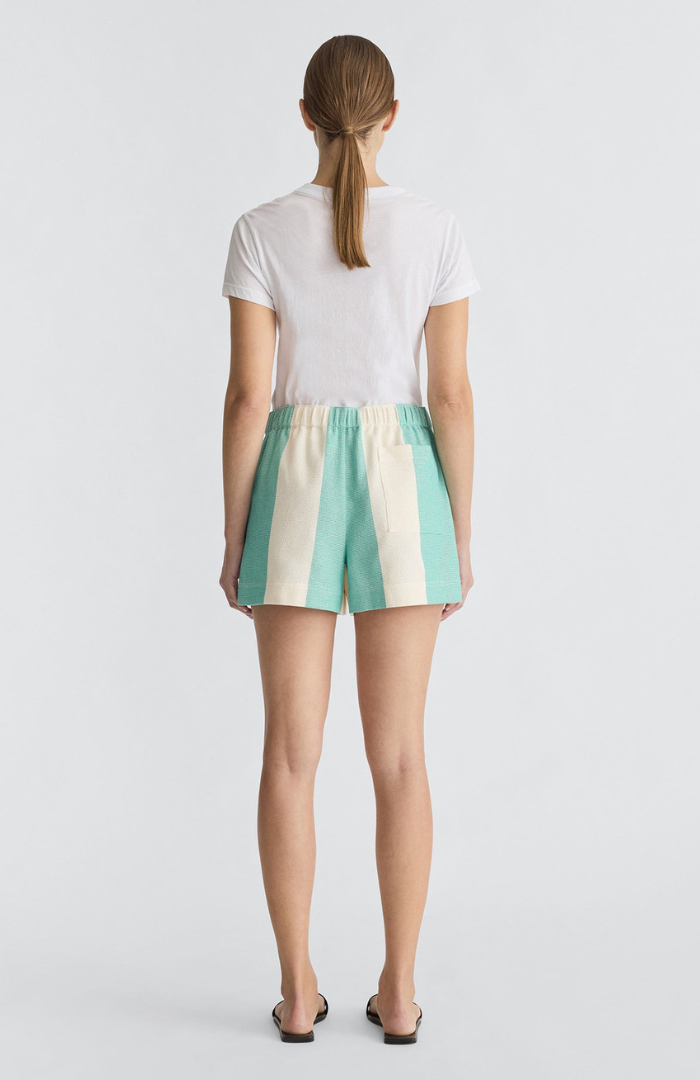 Jac + Jack Emerald + Ecru Chapel Short