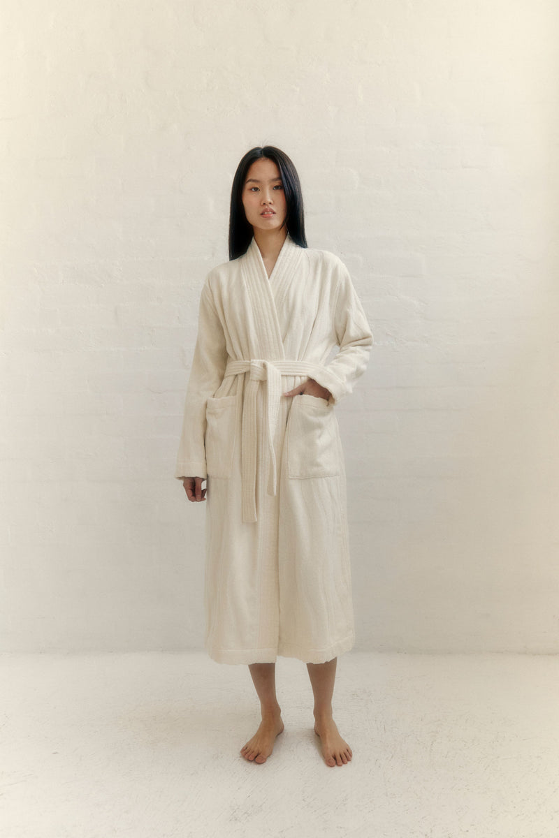 Baina Ivory Sulis Bath Robe