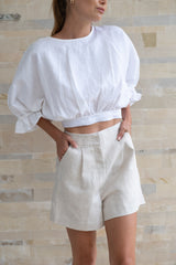 Caitlin Crisp Natural Linen Voyage Short