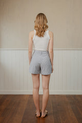 Caitlin Crisp Seersucker Stripe Abroad Shorts