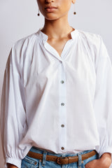 Mahsa Cotton Lawn White Everyday Blouse