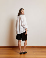 Mahsa White Cotton Lawn Jane Blouse