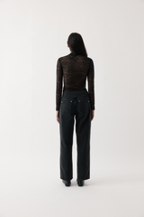 Rebe Black Lace Long Sleeve