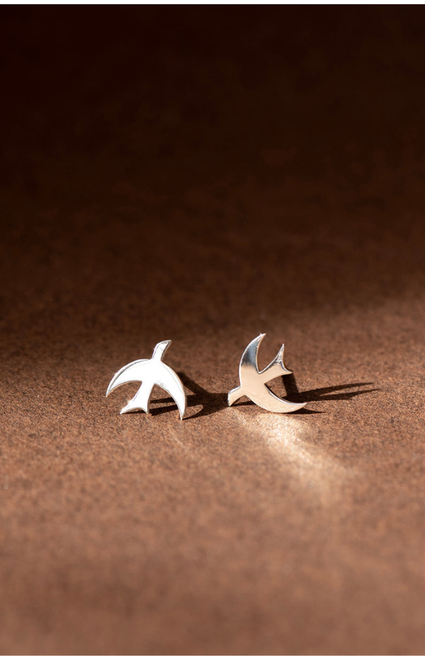 Zoe & Morgan Sterling Silver Moonbird Stud