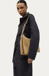 Deadly Ponies Oat Suede Midimese Bag