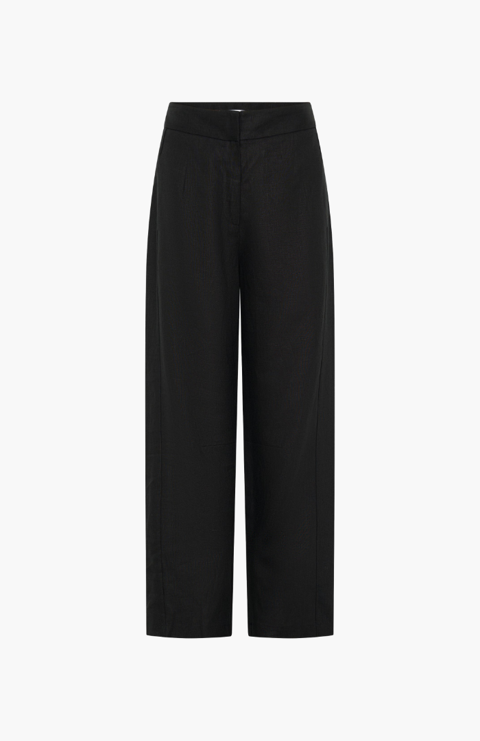 Morrison Black Linen Jackson Pant
