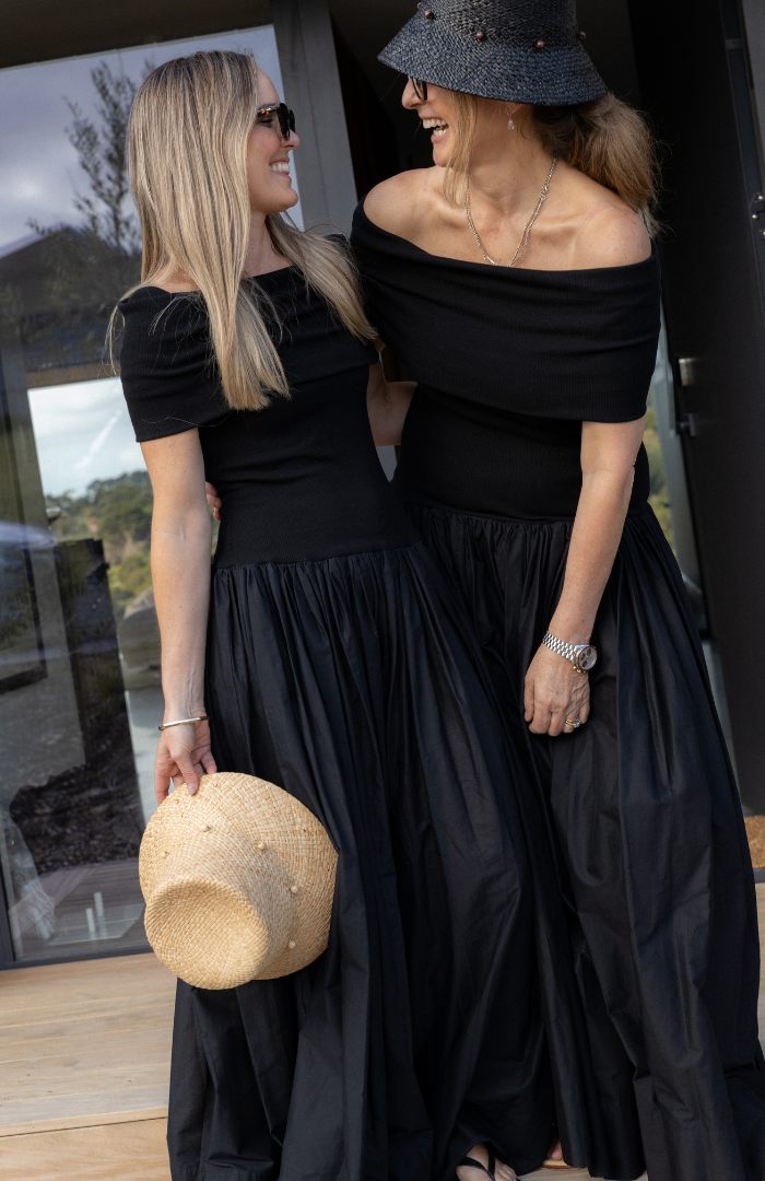 Caitlin Crisp Black Elsa Dress