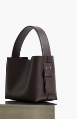 Second Female Chocolate Plum Leather Bag