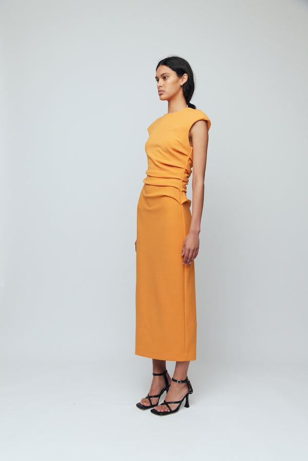 Wynn Hamlyn Orange Ryder Maxi Dress