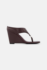 Rebe Plum Brown Yvie Wedge