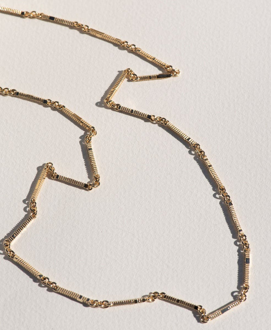 Shop Zoe & Morgan 22k Gold Plate Ameena Chain Necklace (40cm
