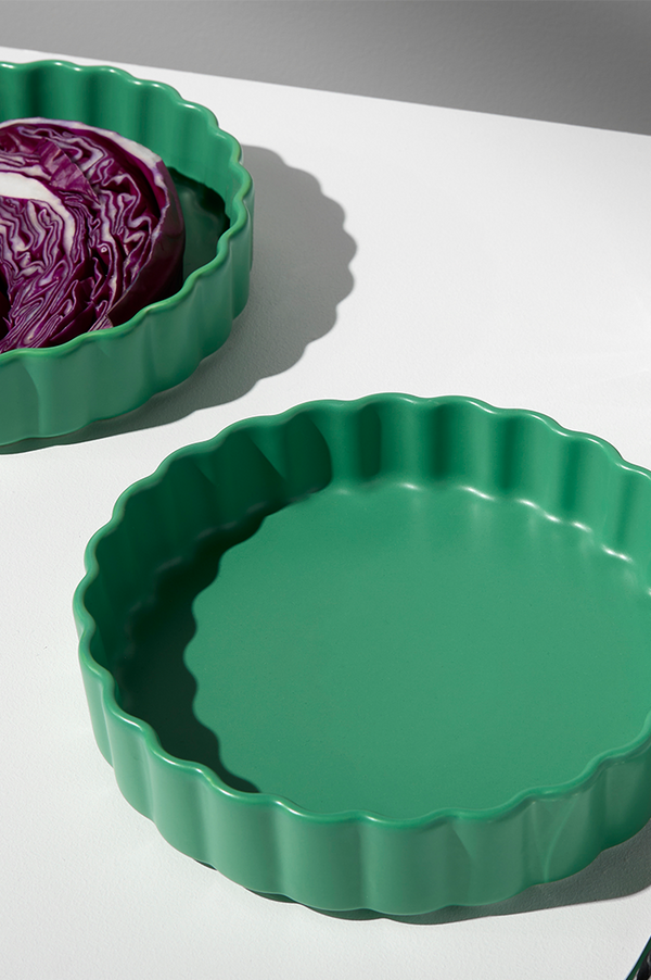 Fazeek Forest Green Ceramic Bowl | Set Of 2