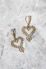 Zoe & Morgan Gold Gypsy Heart Earrings