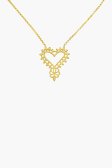 Zoe & Morgan Gold Gypsy Love Necklace