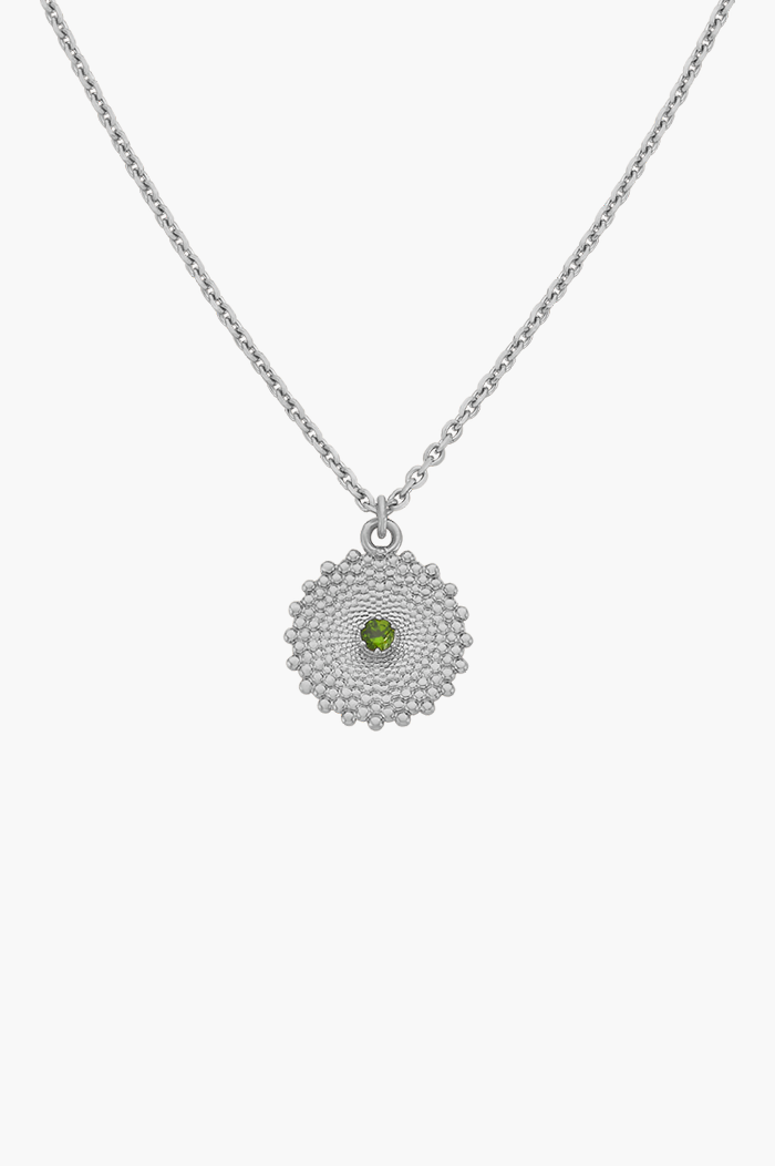 Zoe & Morgan Sterling Silver with Chrome Diopside Helios Necklace