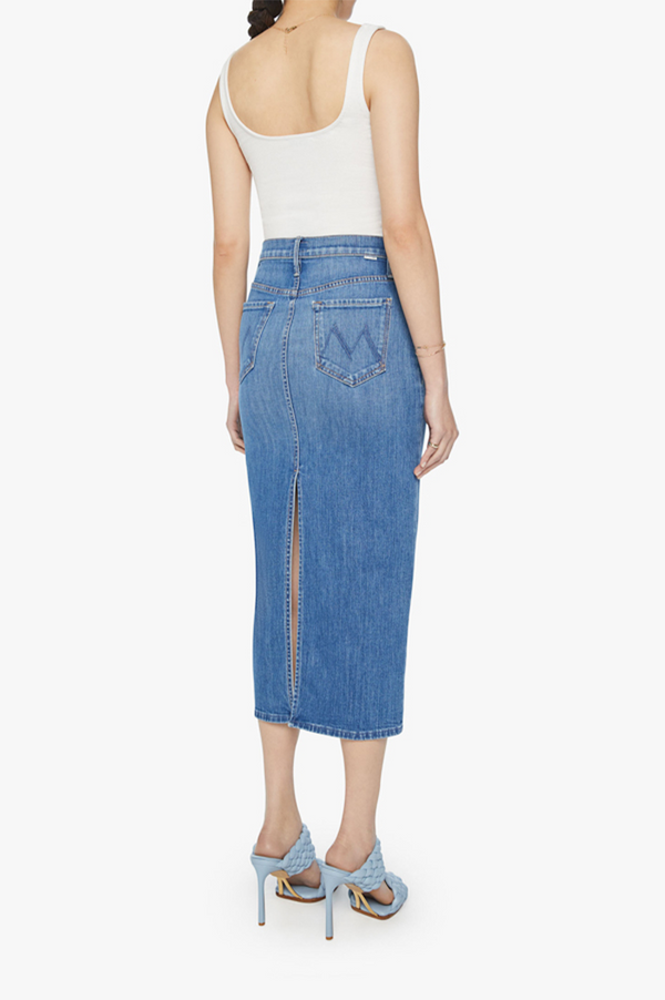 Mother New Sheriff In Town The Pencil Pusher Denim Skirt