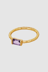 Temple Of The Sun Amethyst Gold Pia Ring