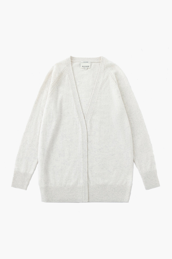 Aleger Terry N.04 Cashmere Open Front Oversized Cardigan