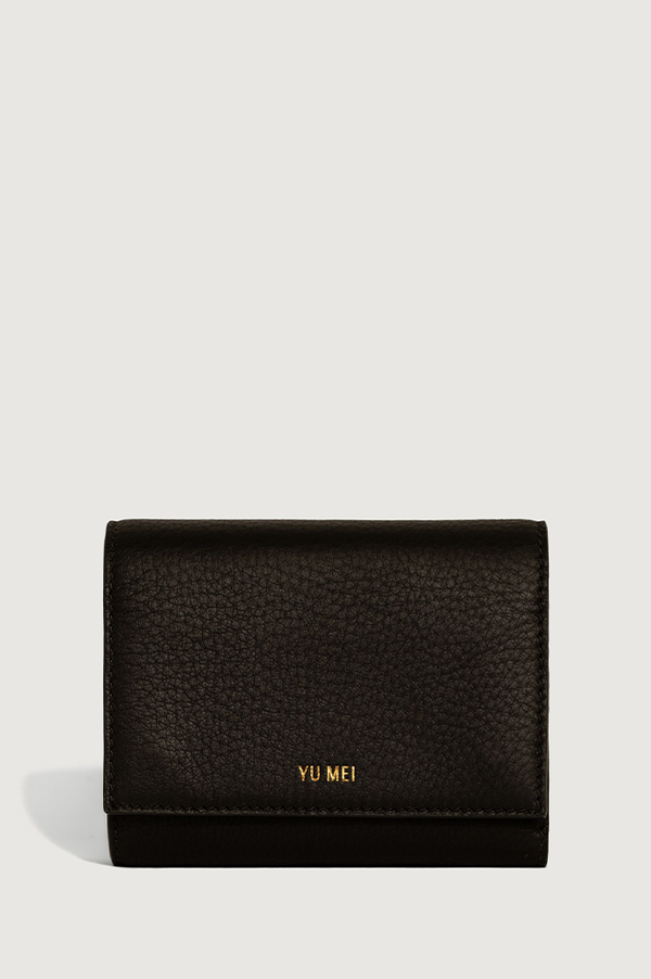 Yu Mei Black Deer Nappa Grace Wallet