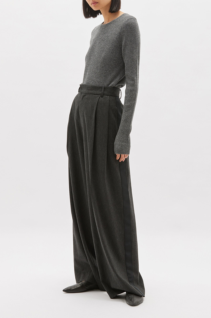 Bassike Tailored Pleat Front Pant