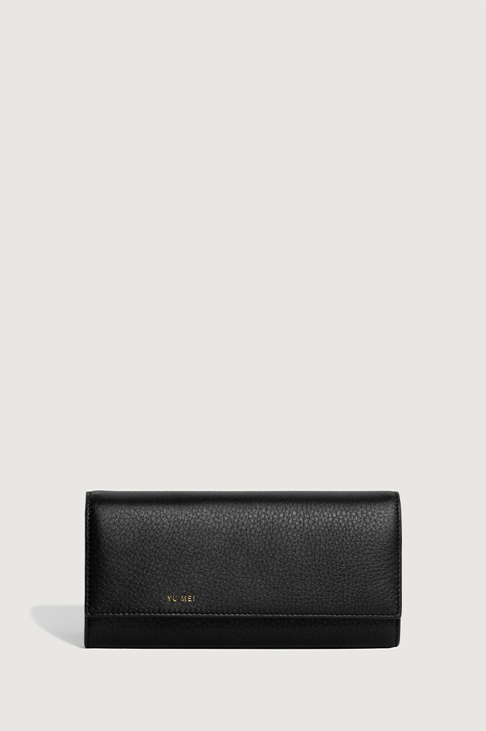 Yu Mei Black Deer Nappa Sebastian Wallet