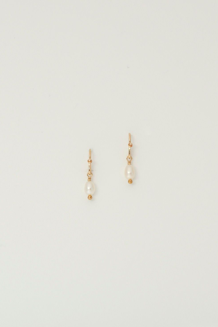 Charlotte Penman Gold Bebe Pearl Drop Earrings