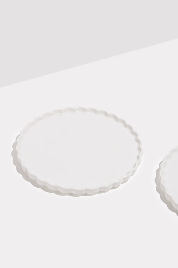 Fazeek White Ceramic Side Plate | Set Of 2