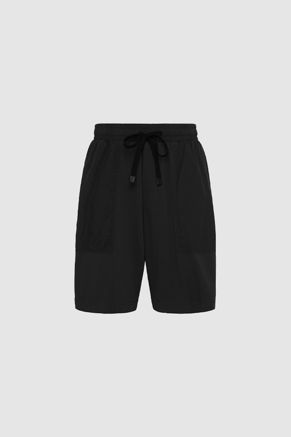 Bassike Black Everyday Cotton Pull On Short