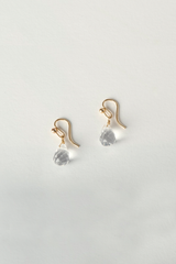 Charlotte Penman Gold Quartz Gem Droplet Earrings