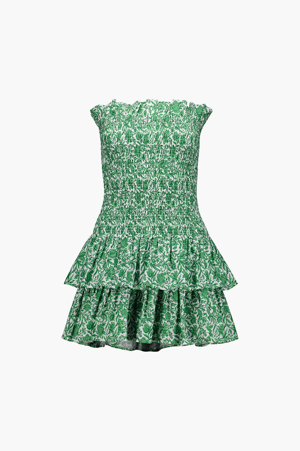 Caitlin Crisp Liberty Green Georgette Dress