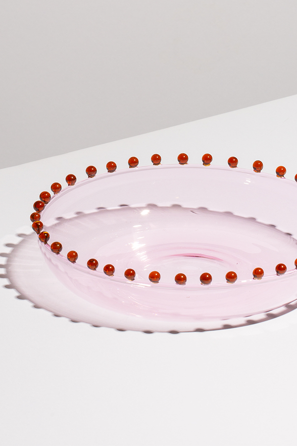Fazeek Pink & Amber Pearl Platter