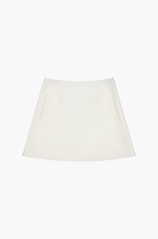 REBE Ivory Mini Skirt