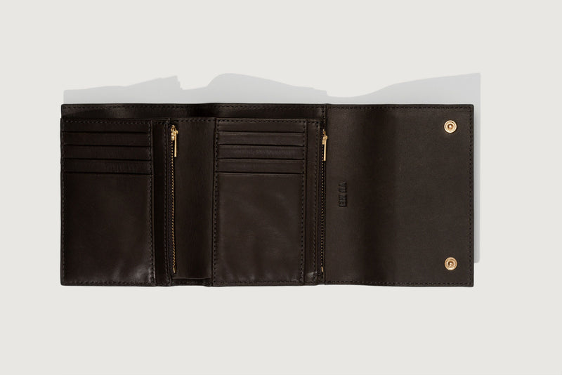 Yu Mei Black Deer Nappa Grace Wallet