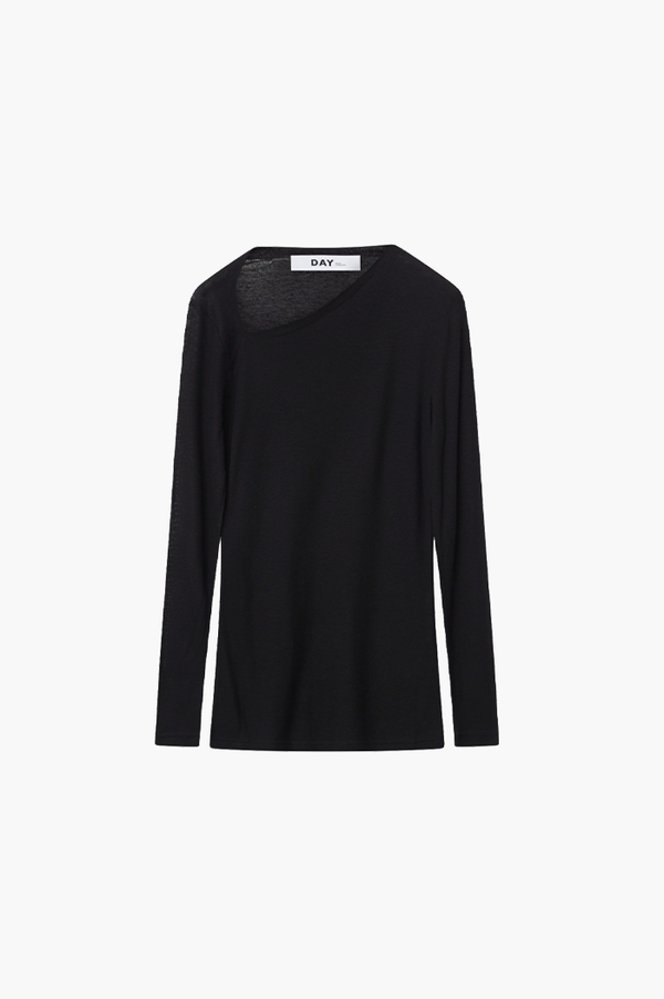 DAY Black Murray Soft Wool Top