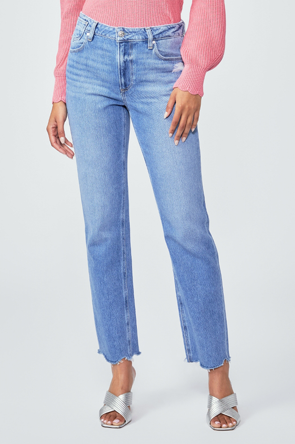 PAIGE Noella Bodacious Distressed with Chill Hem Jean